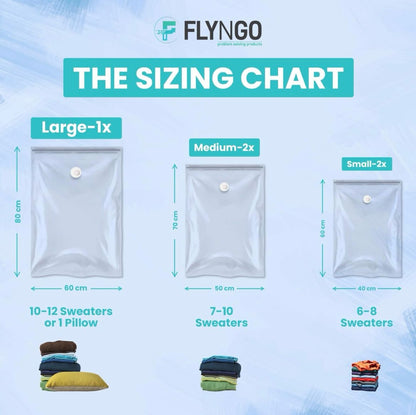 Space Saver Bags with Hand Pump (6-Pack)