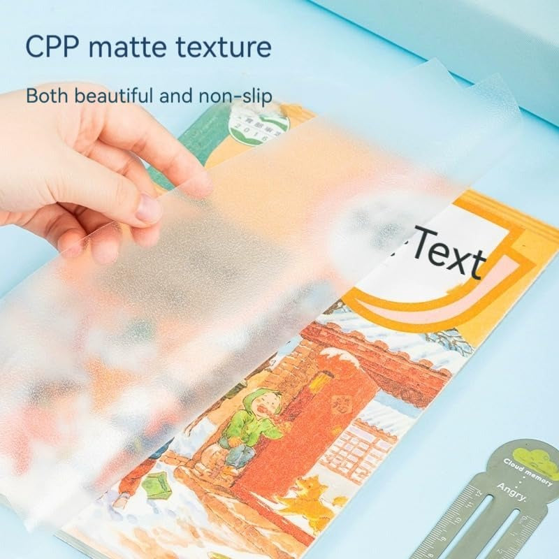 Self-Adhesive Book Cover Film [30 Pcs- 3 Different Sizes - 10 Each] Transparent Paper Sticker Book Covers Protective Case for School Craft & Office Textbooks