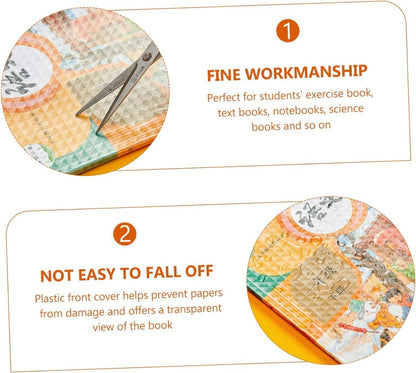 Self-Adhesive Book Cover Film [30 Pcs- 3 Different Sizes - 10 Each] Transparent Paper Sticker Book Covers Protective Case for School Craft & Office Textbooks